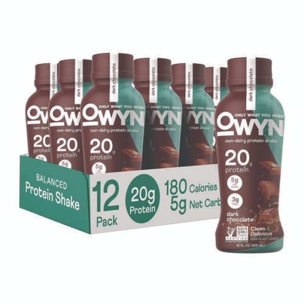 20 g Protein Drink, Vanilla, 12 oz Bottle, 12/Carton