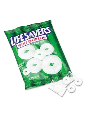 Hard Candy Mints, Wint-O-Green, Individually Wrapped, 6.25 oz Bag