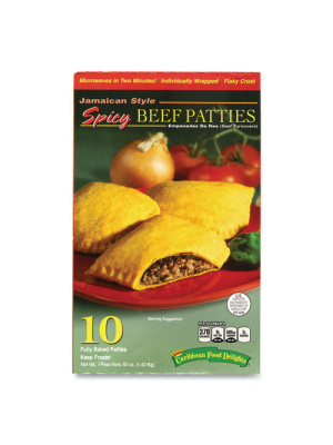 Jamacian Style Spicy Beef Empanadas, 5 oz, 10/Carton