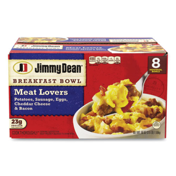 Breakfast Bowl Meat Lovers, 7 oz, 8/Carton