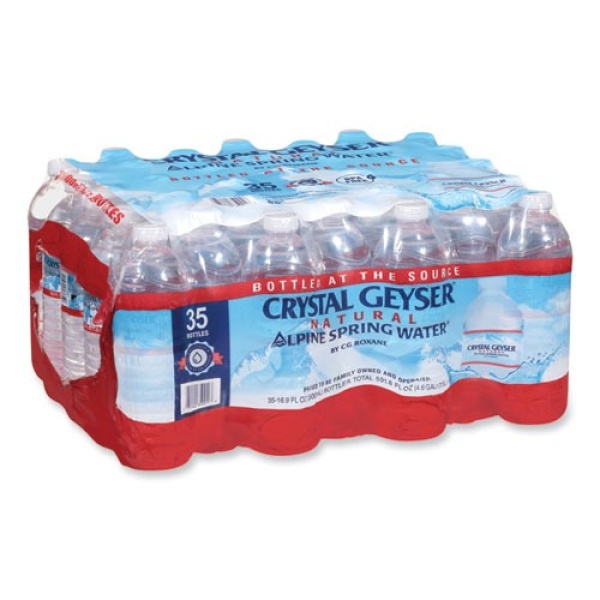 Natural Alpine Spring Water, 16.9 oz Bottle, 35/Carton